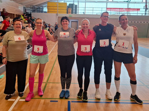 Die Damen vor dem Lauf beim Fencathlon