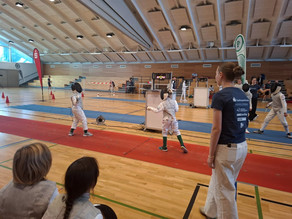 Auf der Panche beim Fencathlon